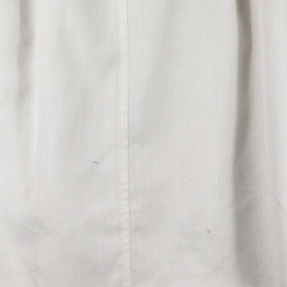 Petite Haberdashery 6P White Rayon Midi Skirt Pockets Elastic Waist Vintage - Picture 2 of 5